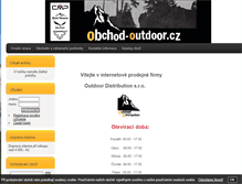 Tablet Screenshot of obchod-outdoor.cz